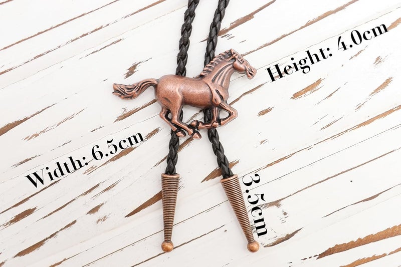 Wentur Bolo Ties for Men Western - Handmade 3D Horse Bolo Tie Design Cowboy Bolo Tie for Women Cowgirl Western Costume Accessories - Image 3